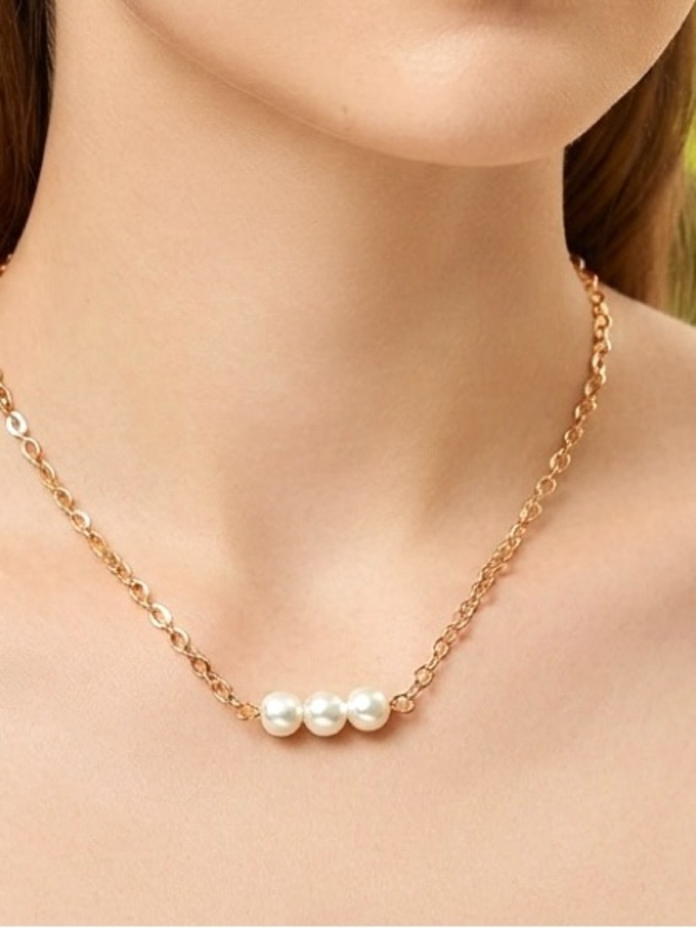 Gold Pearl women’s Necklace - Women's Jewelry.
